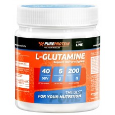 PureProtein, L-Glutamine зеленое яблоко, 200 гр.