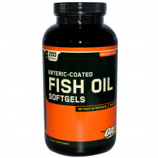 ON Optimum Nutrition, Fish oil Omega-3 Softgels, 200 мягких капсул