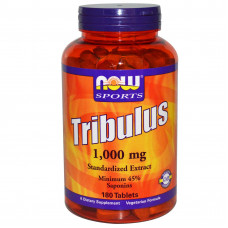 Now Foods, Tribulus 1000 мг, 180 таблеток