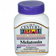 21st Century Health Care, Мелатонин, 5 мг, 120 таблеток