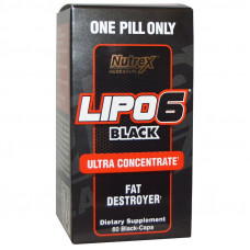 Nutrex, Жиросжигатель Lipo 6 Black Ultra Concentrate, 60 капсул