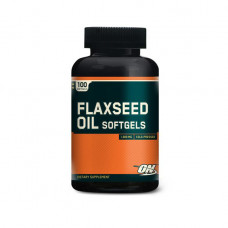 ON Optimum Nutrition, Льняное масло Flaxseed Oil, 100 капсул