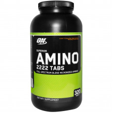 Optimum Nutrition ON, Superior Amino 2222 Tabs, 320 таблеток
