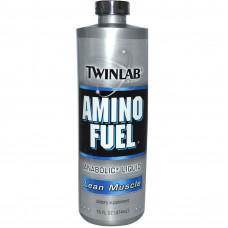 Twinlab, Amino Fuel, Lean Muscle Жидкие аминокислоты, 474 мл