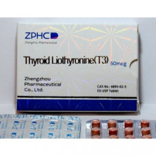 ZPHC, Thyroid Liothyronine T3 Трийодтиронин 50 мкг, 50 таблеток